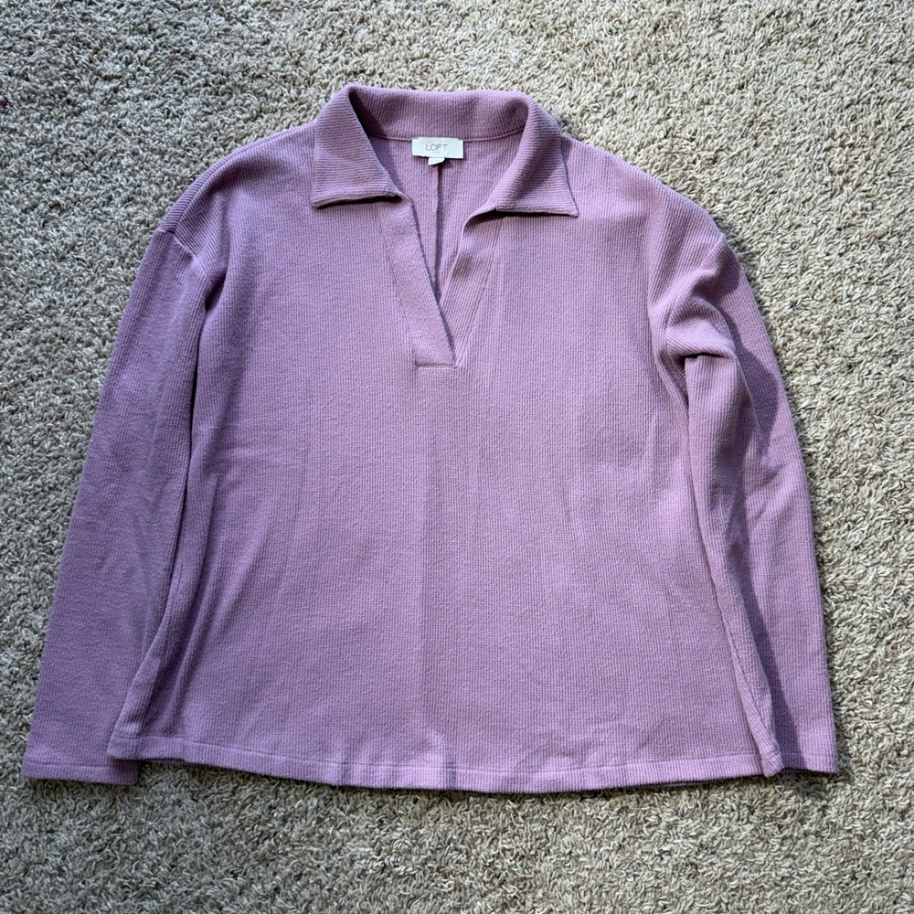 Loft Women’s Henley collared top M